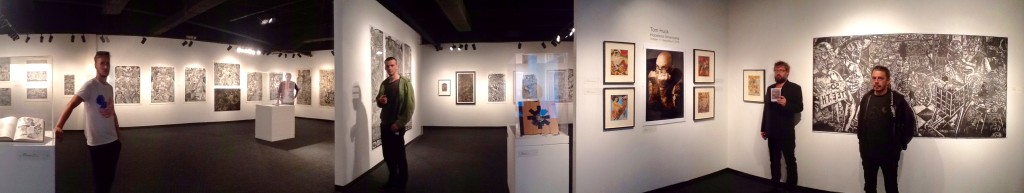 Tom Huck's exhibition in university 