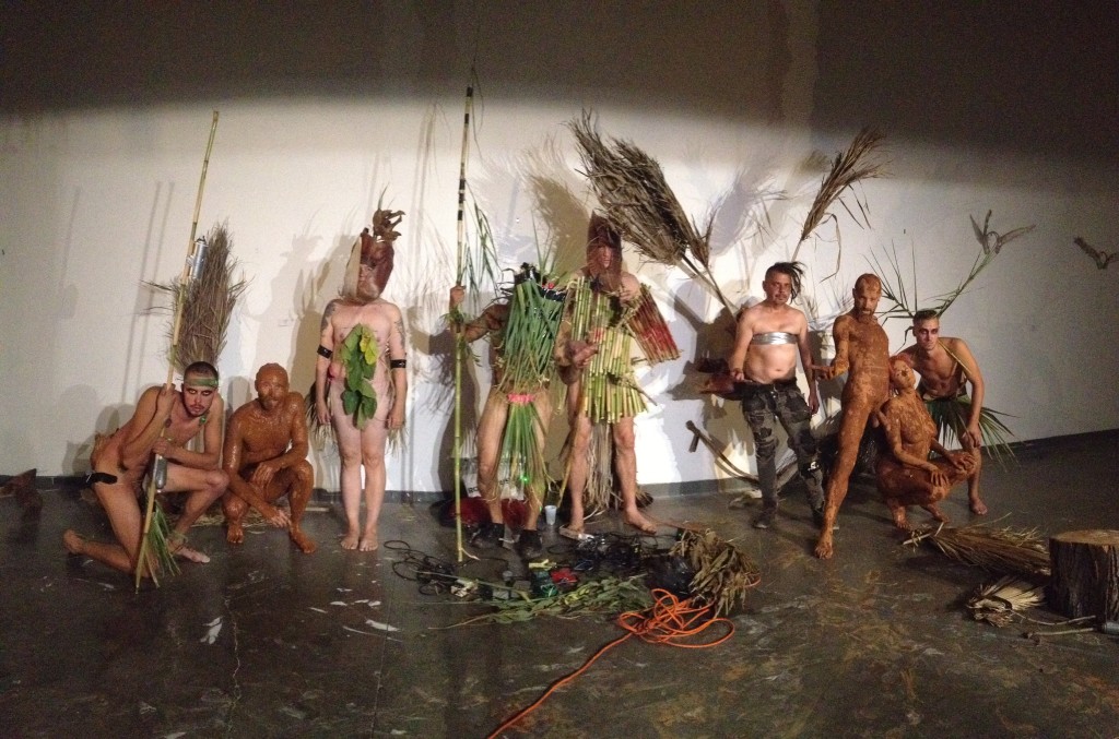 Non Grata group performance “Illusional Delusion” in Natsoulas Gallery (Davis, California, USA)
