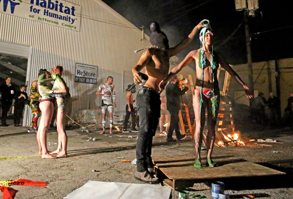 Non Grata group performance “Just do it” in Habitat for Humanity Centre (Beaumont, Texas, USA)